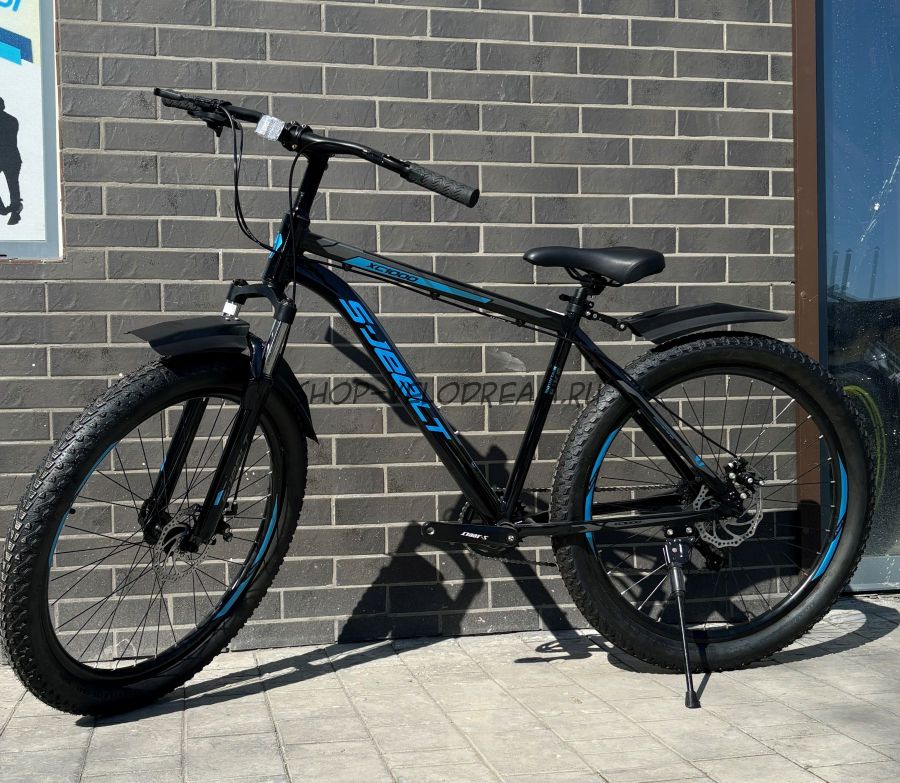 Велосипед S-jeelt 27,5" на 3.0" полуфэт на широких колёсах BL