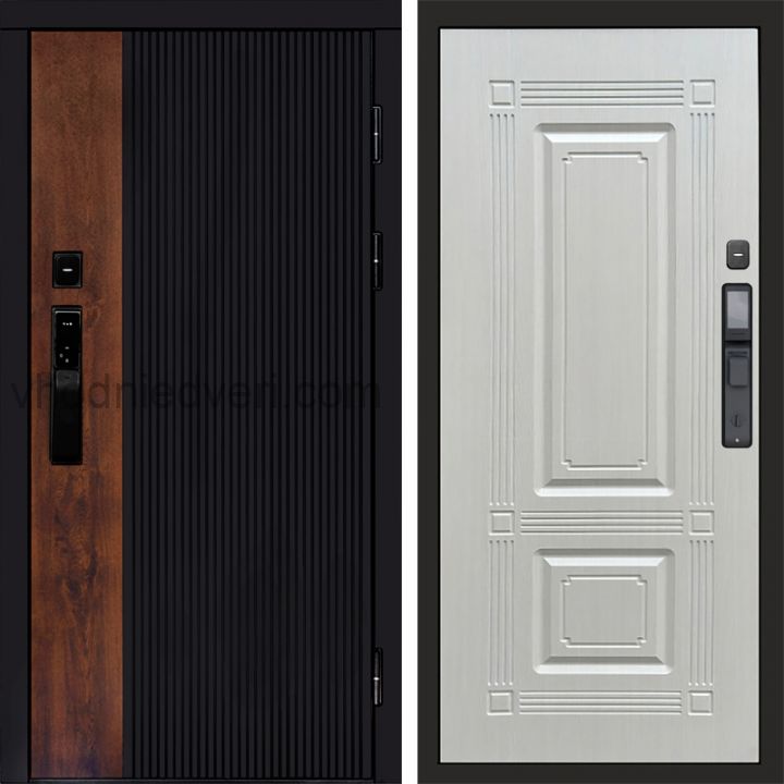 Входная дверь Termo-door ПРЕСТИЖ с электрозамком - Мадрид Лиственница