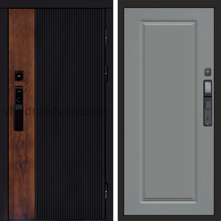Входная дверь Termo-door ПРЕСТИЖ с электрозамком - Гранд Грей софт