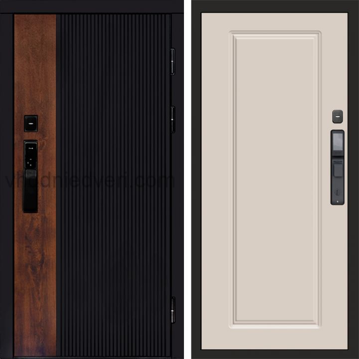Входная дверь Termo-door ПРЕСТИЖ с электрозамком - Гранд Слоновая кость