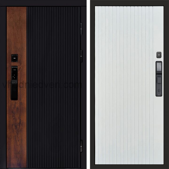 Входная дверь Termo-door ПРЕСТИЖ с электрозамком - Flat Белый софт