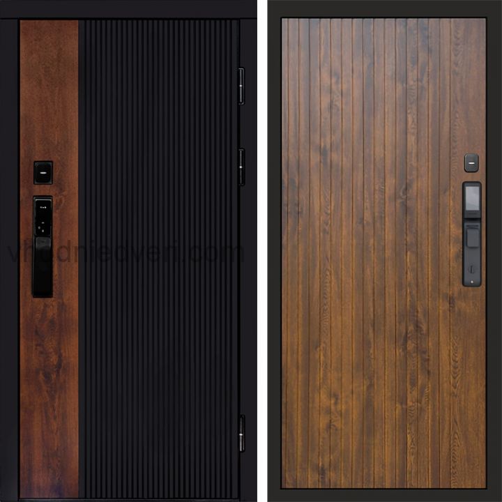 Входная дверь Termo-door ПРЕСТИЖ с электрозамком - Flat Дуб