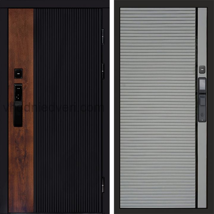 Входная дверь Termo-door ПРЕСТИЖ с электрозамком - Porte Грей софт