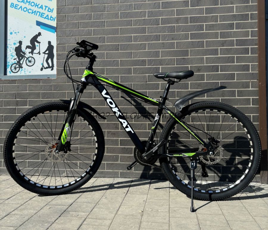 Велосипед 27,5" гидравлика Vokat алюминиевый GRN