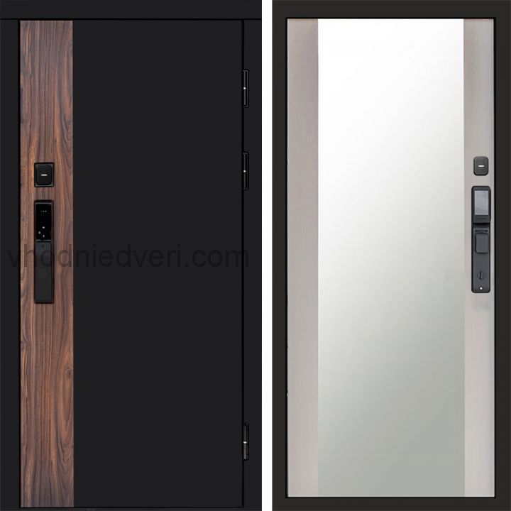 Входная дверь Termo-door ТОР с электрозамком - Зеркало Лиственница