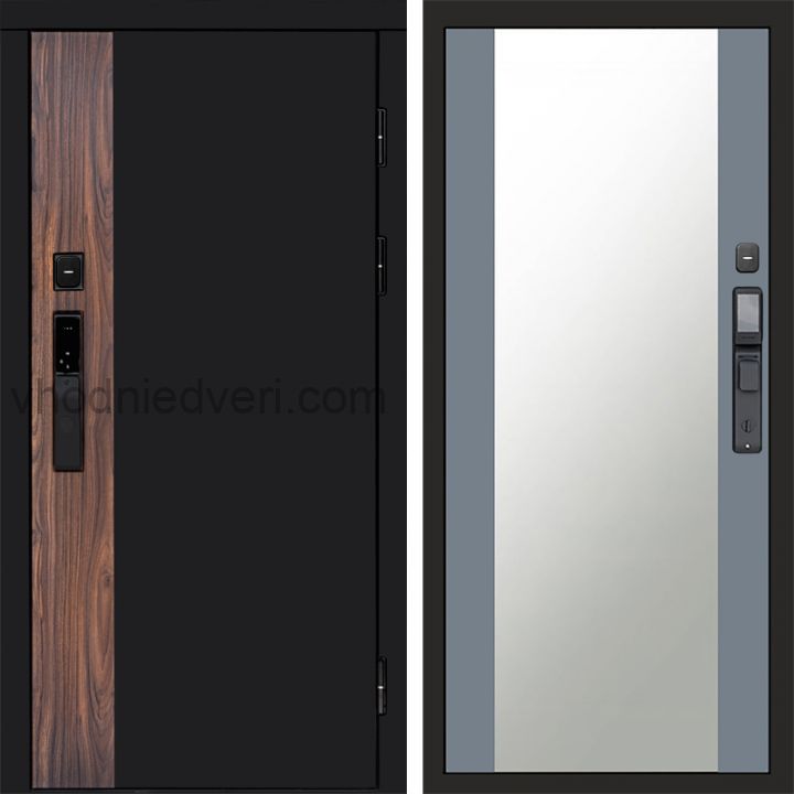 Входная дверь Termo-door ТОР с электрозамком - Зеркало Грей софт