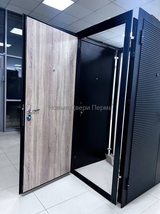 "Прораб Плюс 4,5 см" Серебро Дуб сонома металлическая дверь