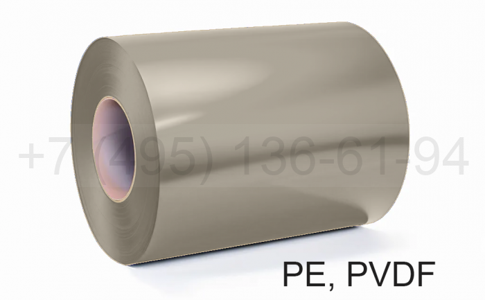 Штрипс 0,8 мм RAL1014 Бежевый PVDF гарантия 20 лет алюминиевый для кровли