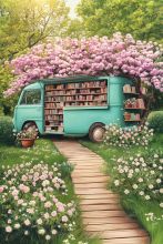 Фон стена "Spring-Bus"