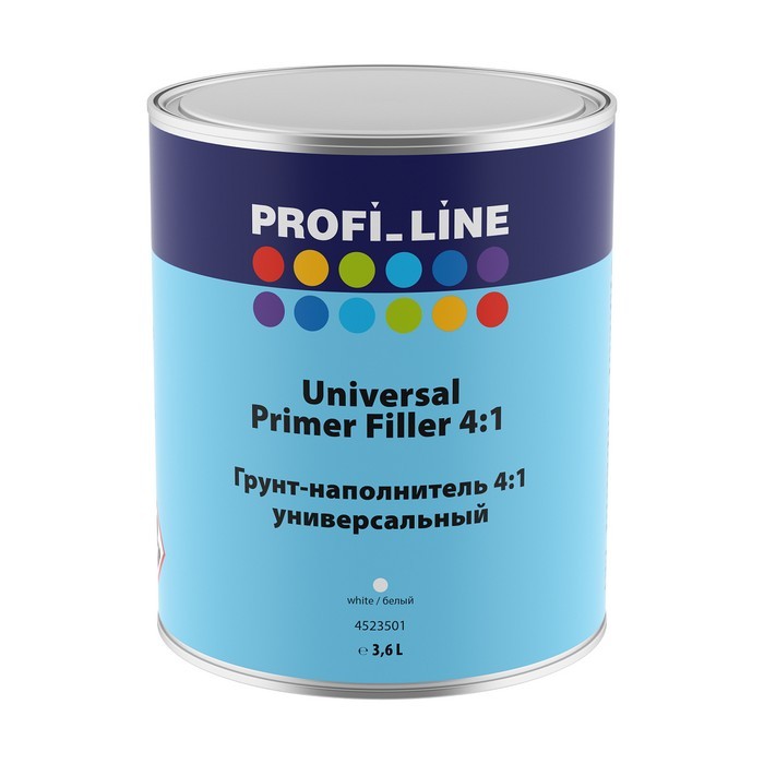 Profi Line Грунт-наполнитель универсальный 4:1, белый, объем 3,6л.