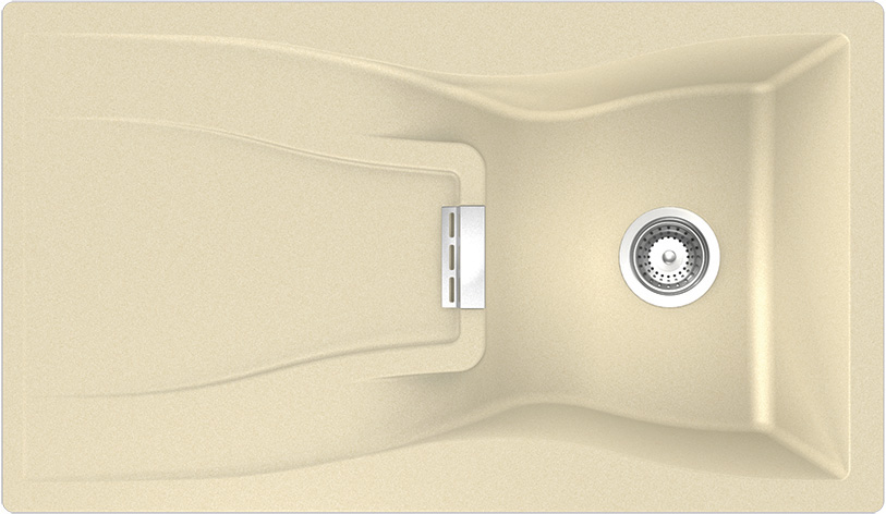 Изображение Мойка для кухни Schock Waterfall 45DF Cristadur 700718F 86х50 см