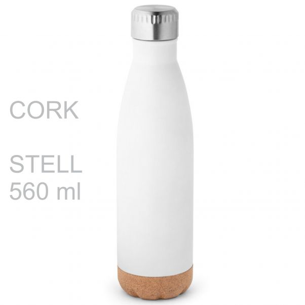 Термос Solberg Cork белый