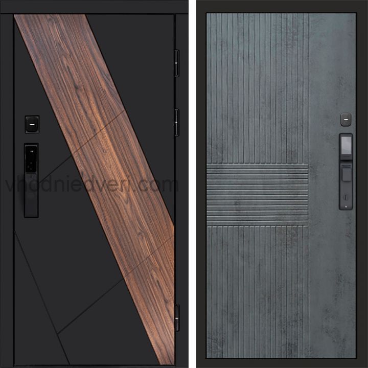Входная дверь Termo-door НОВА с электрозамком - Мастино Бетон темный