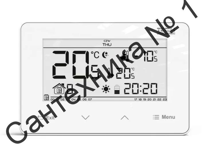 Терморегулятор комнатный двухпозиционный проводной Tech ST-293 v3, белый