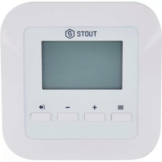Проводной комнатный регулятор STOUT R-9s, белый