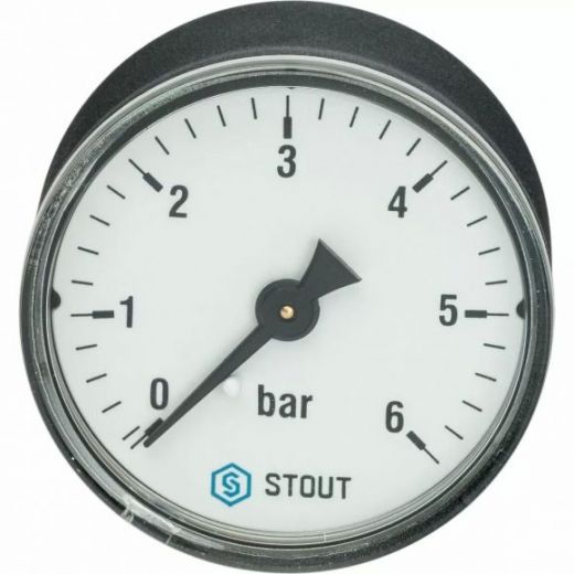 Манометр аксиальный Stout (корпус ? 50 мм) SIM-0009-631008