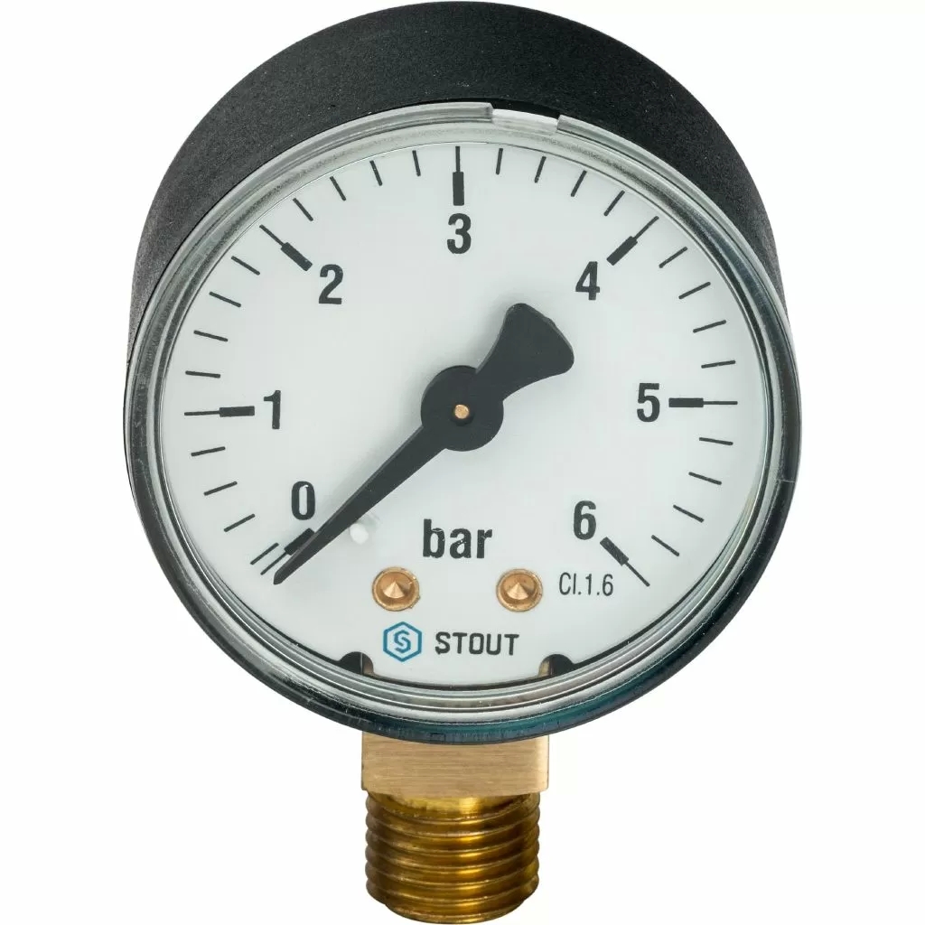 Манометр радиальный Stout (корпус ? 63 мм) SIM-0010-630608