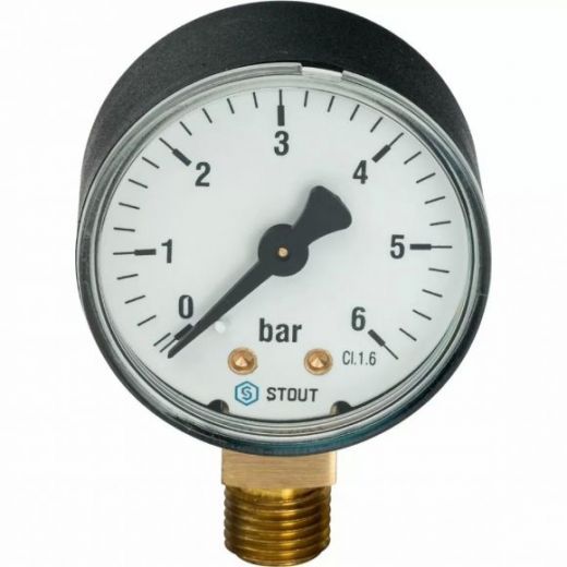 Манометр радиальный Stout (корпус ? 63 мм) SIM-0010-630608