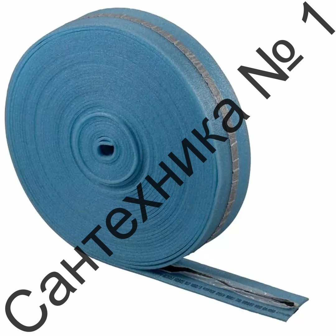 Демпферная лента с защитным фартуком и клейкой стороной Stout (25 м)