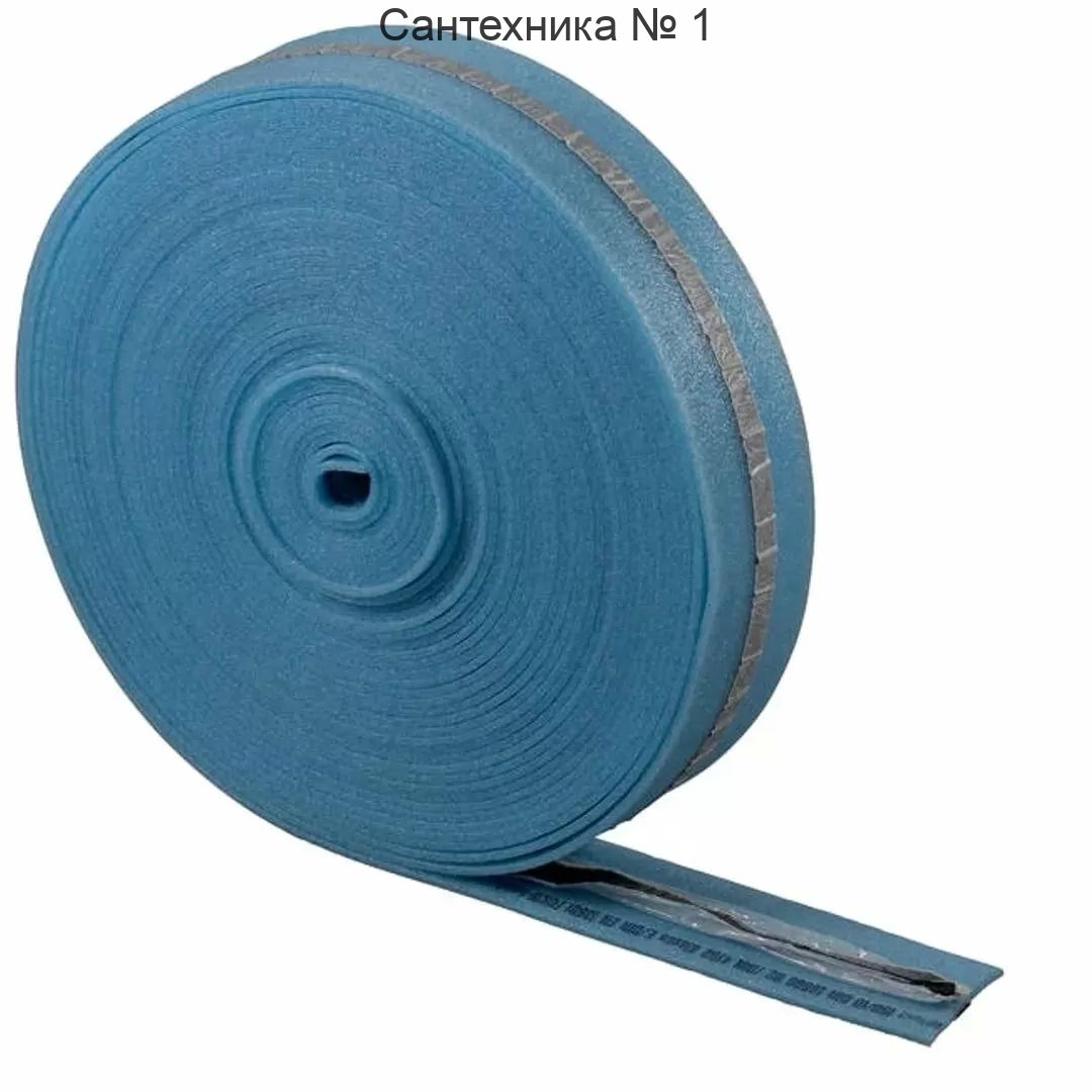 Демпферная лента с защитным фартуком и клейкой стороной Stout (25 м)