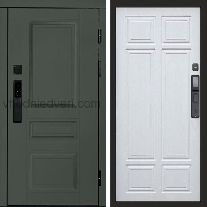 Входная дверь Termo-door ОРЕГОН GREEN с электрозамком - Лиственница премиум