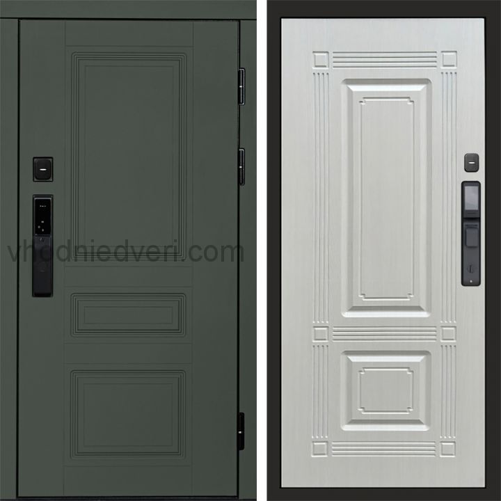 Входная дверь Termo-door ОРЕГОН GREEN с электрозамком - Мадрид Лиственница