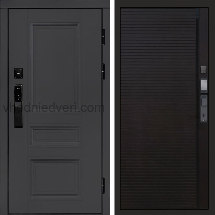 Входная дверь Termo-door ОРЕГОН ГРАФИТ с электрозамком - Porte black