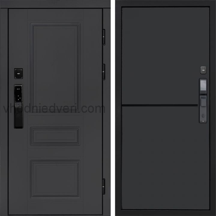 Входная дверь Termo-door ОРЕГОН ГРАФИТ с электрозамком - Нео Графит