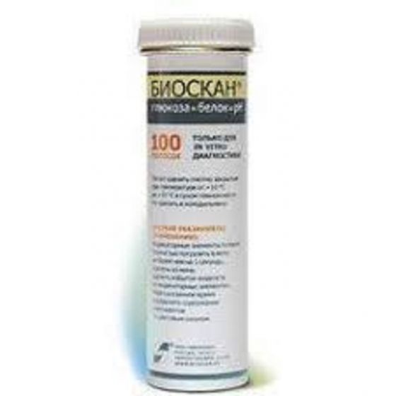 Биоскан, тест-полоски, Глюкоза в моче (ТУ 9398-007-33020495-2006)