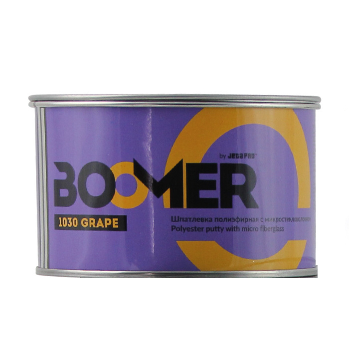Boomer GRAPE Шпатлевка полиэфирная с микростекловолокном, объем 1,8кг.