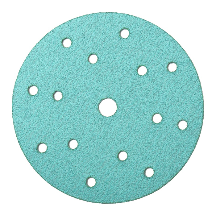 Sandwox Green Alo Шлифовальный диск на бумажной основе, оксид алюминия, 15 отверстий, Р400, 150мм., в упаковке 50шт.