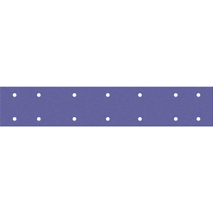 Sandwox PURPLE Полоска абразивная на пленочной основе, циркониевый корунд, 70x420мм., Р40, 14 отверстий, в упаковке 50шт.