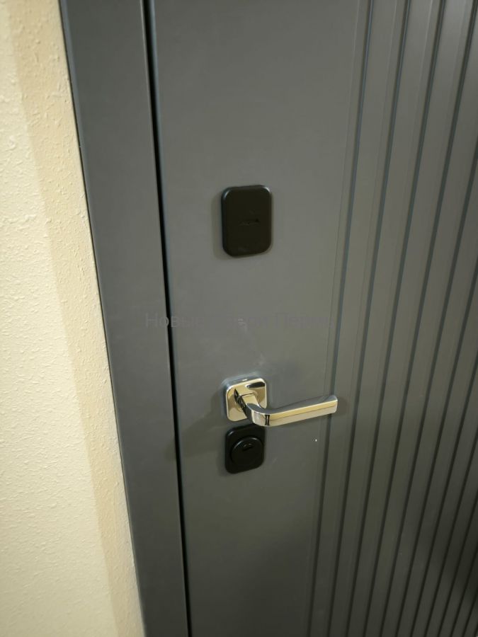 Дверь входная ДС-105  ГрейДарк/Мрамор натур арктик