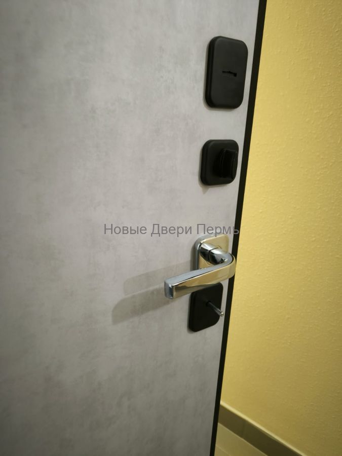 Дверь входная ДС-105  ГрейДарк/Мрамор натур арктик