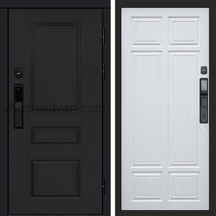 Входная дверь Termo-door ОРЕГОН BLACK с электрозамком - Лиственница премиум
