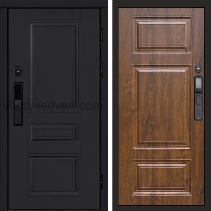 Входная дверь Termo-door ОРЕГОН BLACK с электрозамком - Лион Дуб