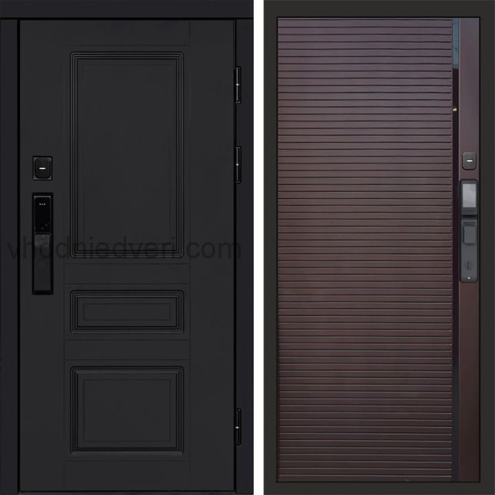 Входная дверь Termo-door ОРЕГОН BLACK с электрозамком - Porte Шоколад