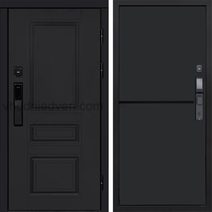 Входная дверь Termo-door ОРЕГОН BLACK с электрозамком - Нео Black