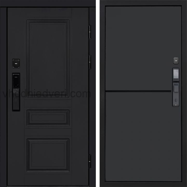 Входная дверь Termo-door ОРЕГОН BLACK с электрозамком - Нео Графит