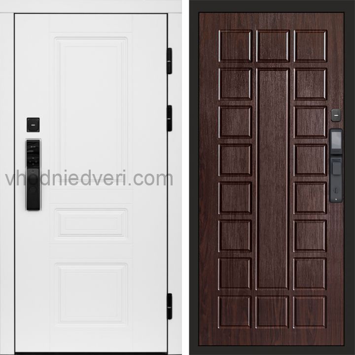Входная дверь Termo-door ОРЕГОН WHITE с электрозамком - Престиж Венге