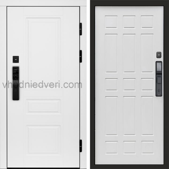 Входная дверь Termo-door ОРЕГОН WHITE с электрозамком - Спарта Белое дерево