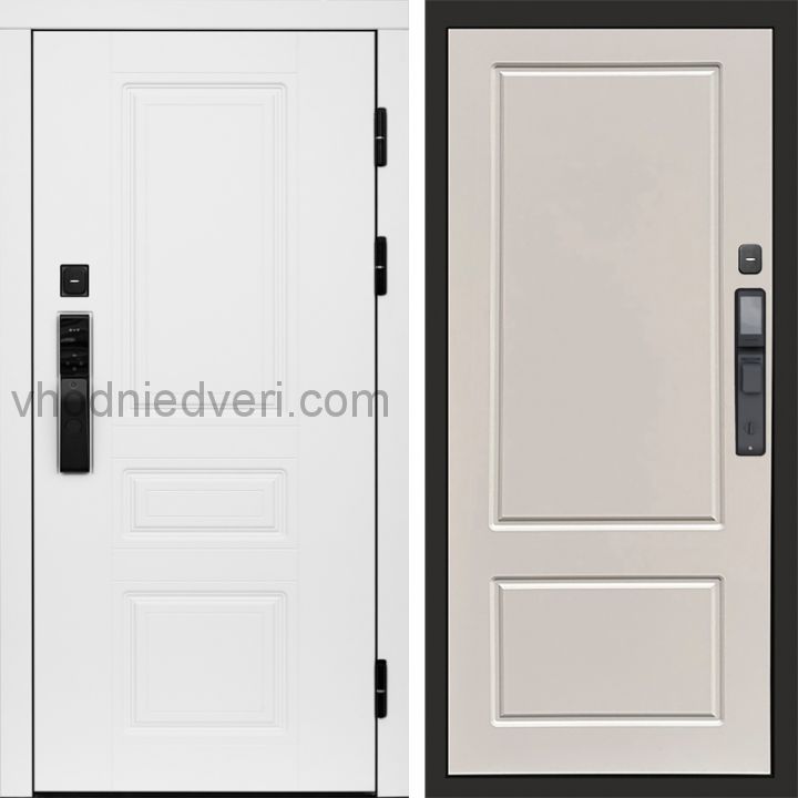 Входная дверь Termo-door ОРЕГОН WHITE с электрозамком - Марсель Слоновая кость