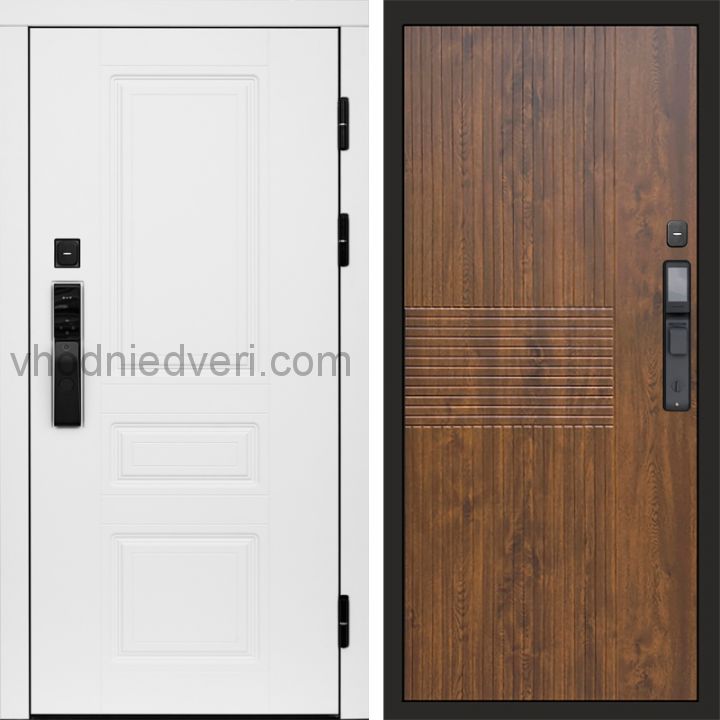 Входная дверь Termo-door ОРЕГОН WHITE с электрозамком - Мастино Дуб