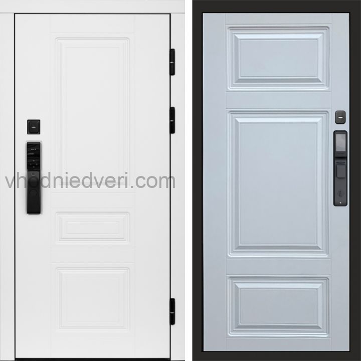 Входная дверь Termo-door ОРЕГОН WHITE с электрозамком - Лион Белый софт