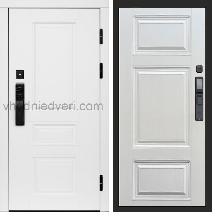 Входная дверь Termo-door ОРЕГОН WHITE с электрозамком - Лион Лиственница