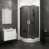 Душевой уголок Ravak Blix BLCP4 полукруглый 90х90 см схема 1