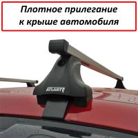 Багажник на крышу на Kia Sportage 2016-2022 (без рейлингов), Атлант, прямоугольные дуги