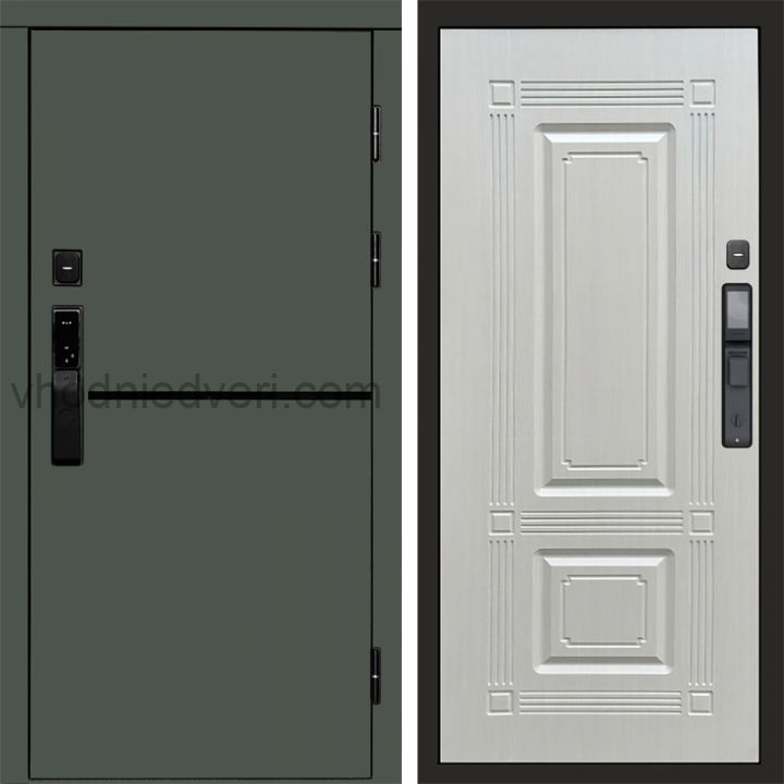 Входная дверь Termo-door ТРЕНД GREEN с электрозамком - Мадрид Лиственница