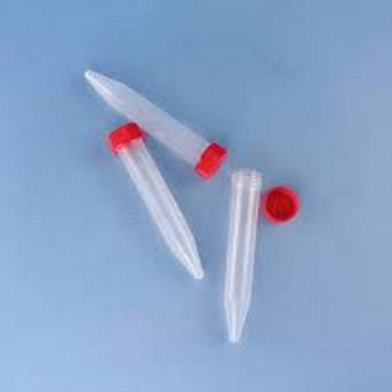 Пробирки конические 10 мл, 18,4х100 мм, с винтовой крышкой и делениями, нестерильные, полипропилен