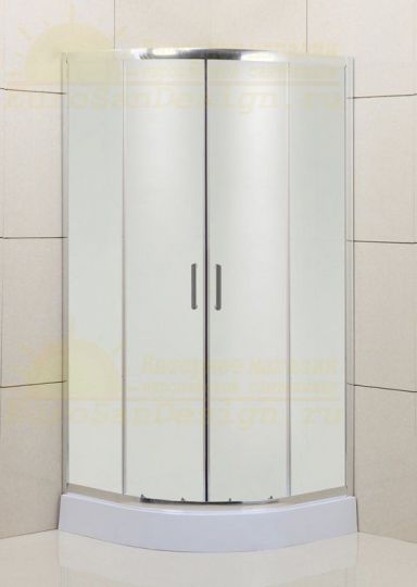 Душевой уголок Belbagno Uno-195 R прозрачное стекло, профиль хром 95х95 см схема 4 Душевой уголок Belbagno Uno-195 R прозрачное стекло, профиль хром 95х95 см схема 4